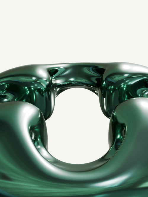 Arm Ring in Emerald Green, alternate product view |Color:Emerald Green