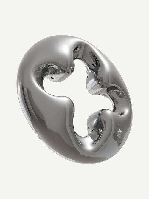 Arm Ring in Silver, alternate product view |Color:Silver