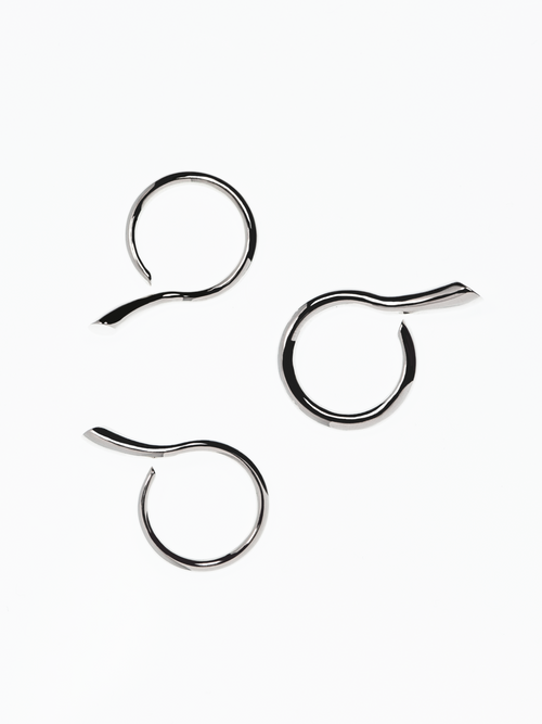Brunch Ring Trio in Silver, full product view |Color:Silver