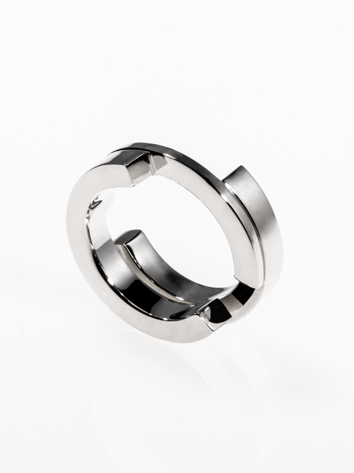 Continuum Ring in Silver, alternate angled product view |Color:Silver