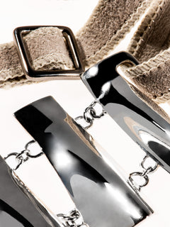 Drape Bracelet in Silver, alternate detail view |Color:Silver