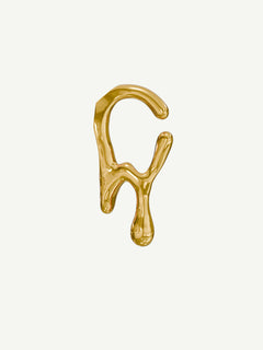 Drip Ear Cuff in Gold, product view |Color:Gold