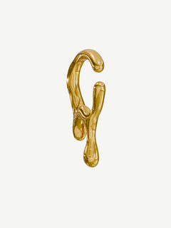 Drip Ear Cuff in Gold, detail product view |Color:Gold