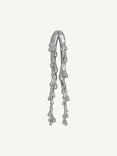 Drop Stand Earring in Silver, full product view |Color:Silver|Card:Primary