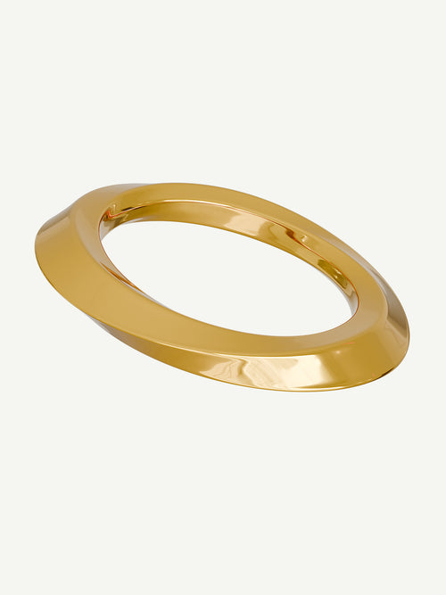 EclipTri Bracelet in Gold, angled product view |Color:Gold