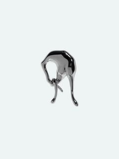 Enigma Earring in Silver, alternate product view |Color:Silver
