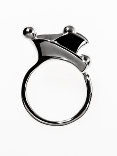 Flux Ring in Silver, product view |Color:Silver