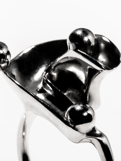 Flux Ring in Silver, detail product view |Color:Silver