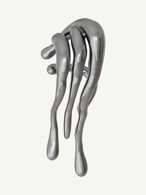Languor Ear Cuff in Silver, detail product view |Color:Silver