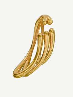 Stasis Ear Cuff in Gold, product view |Color:Gold