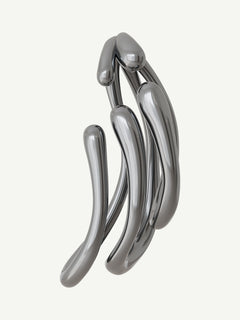 Stasis Ear Cuff in Silver, alternate product view |Color:Silver