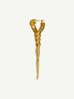 Tangle Earring Right in Gold, alternate product view |Color:Gold