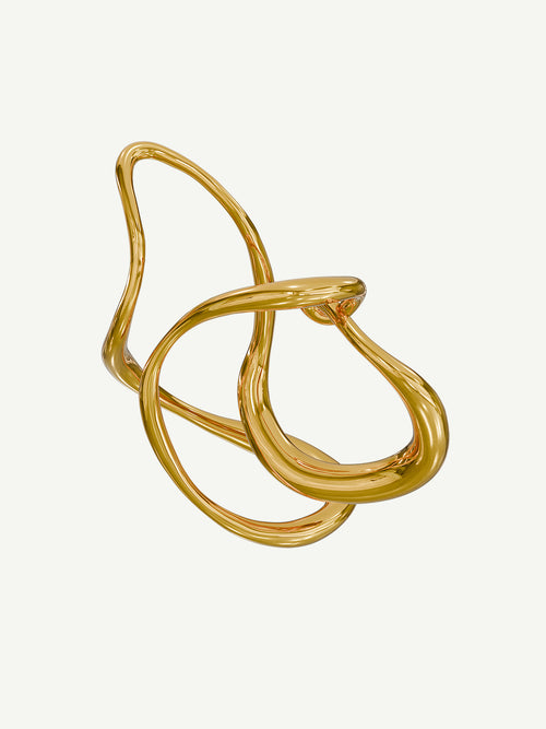 Tedium Ear Cuff in Gold, alternate product view |Color:Gold