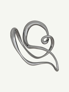 Tedium Ear Cuff in Silver, product view |Color:Silver