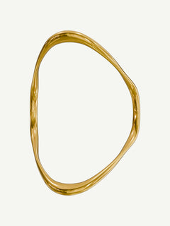 Wave Bracelet in Gold, alternate product view |Color:Gold