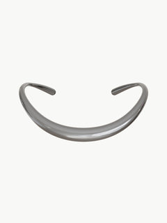 Wave Necklace in Silver, product view |Color:Silver