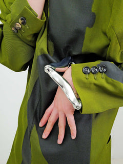 Appetizer Bracelet in Silver worn on wrist |Color:Silver