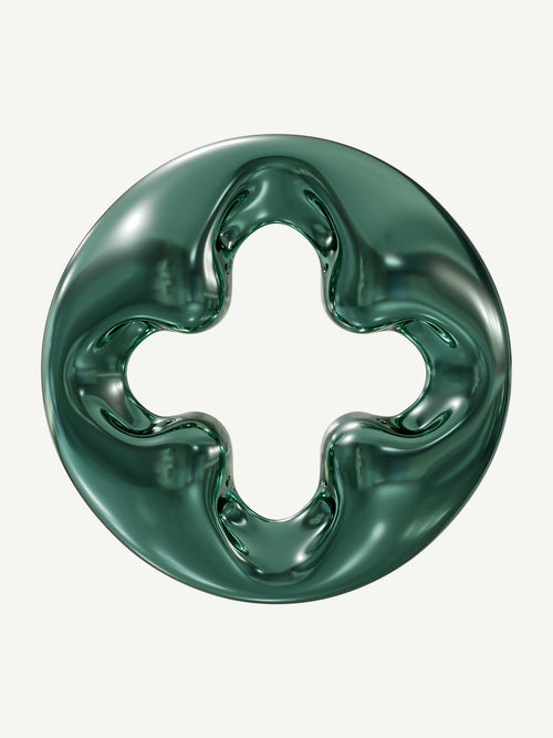 Arm Ring in Emerald Green, product view |Color:Emerald Green