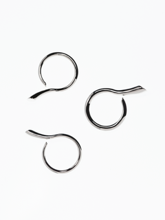 Brunch Ring Trio in Silver, full product view |Color:Silver