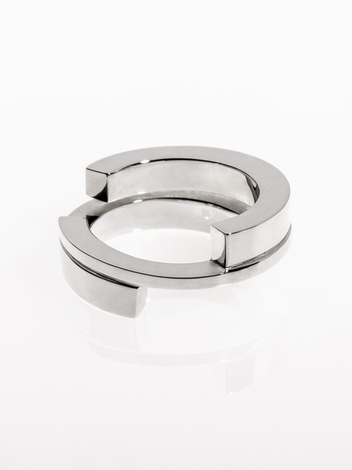 Continuum Ring in Silver, front product view |Color:Silver|Card:Primary