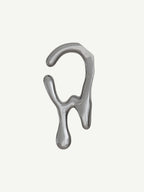 Drip Ear Cuff in Silver, product view |Color:Silver