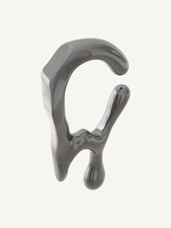 Drip Ear Cuff in Silver, alternate product view |Color:Silver