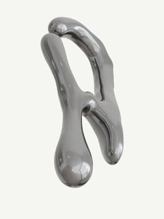 Drip Ear Cuff in Silver, detail product view |Color:Silver