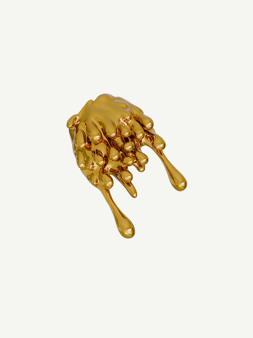 Drop Earring in Gold, alternate product view |Color:Gold