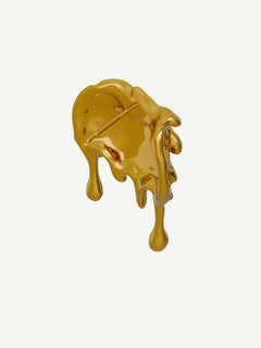 Drop Earring in Gold, detail product view |Color:Gold