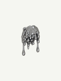 Drop Earring in Silver, product view |Color:Silver