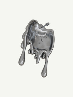Drop Earring in Silver, detail product view |Color:Silver