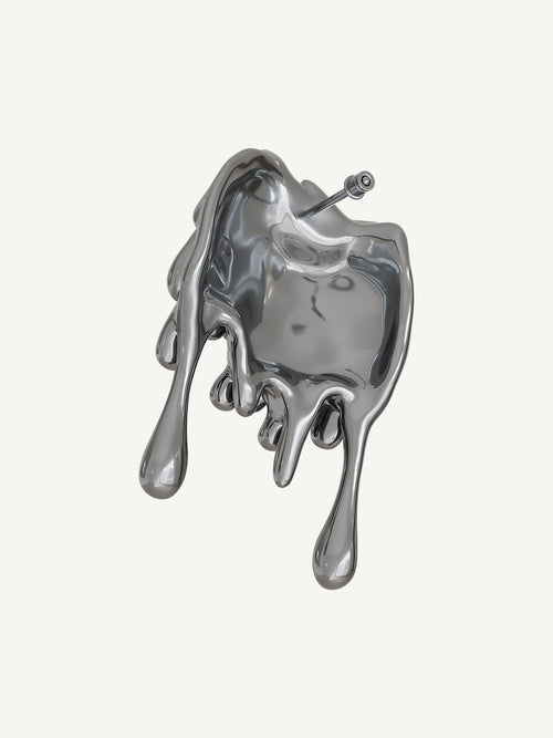 Drop Earring in Silver, detail product view |Color:Silver