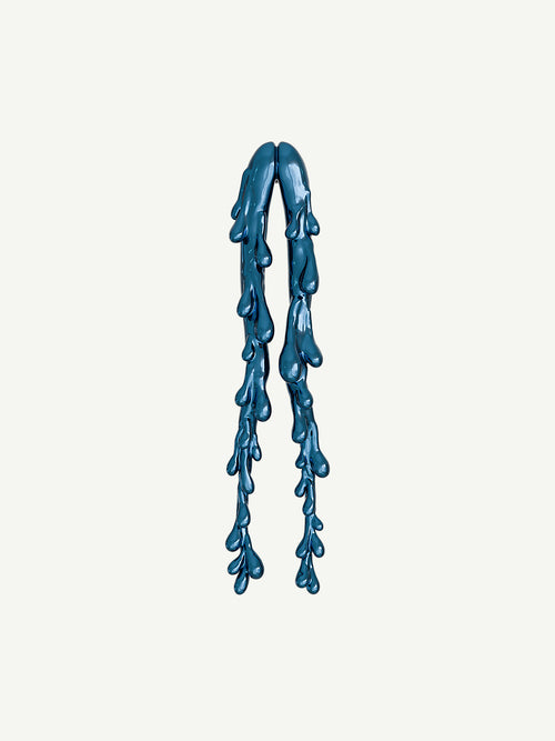 Drop Stand Earring in Blue, full product view |Color:Blue|Card:Primary