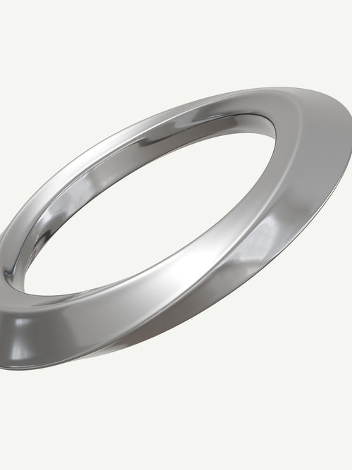 EclipTri Bracelet in Silver, alternate angled product view |Color:Silver