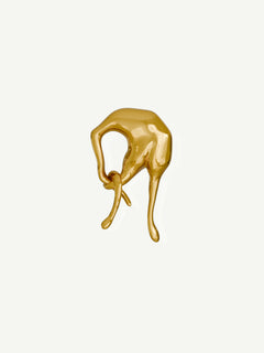 Enigma Earring in Gold, full product view |Color:Gold|Card:Primary
