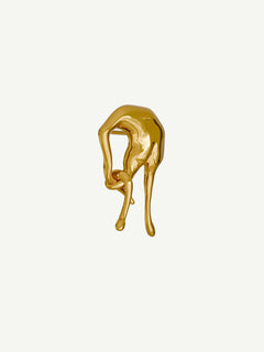 Enigma Earring in Gold, alternate product view |Color:Gold