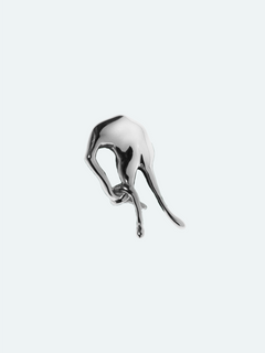 Enigma Earring in Silver, angled product view |Color:Silver|Card:Primary