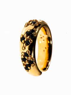 Exclave Ear Cuff in Gold, alternate side product view |Color:Gold