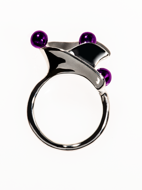 Flux Ring in Purple, product view |Color:Purple