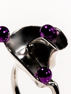 Flux Ring in Purple, detail product view |Color:Purple