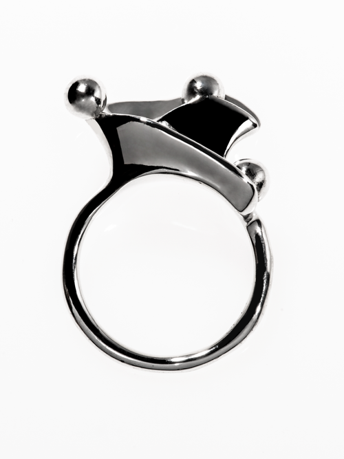 Flux Ring in Silver, product view |Color:Silver