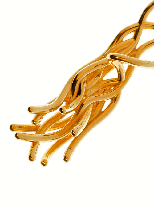 Gal Cuff in Gold, detail product view |Color:Gold