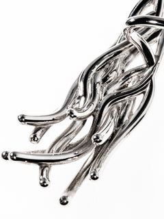 Gal Cuff in Silver, detail product view |Color:Silver