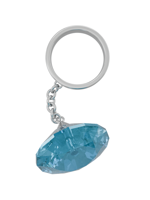 Glass Facet Ring in Blue, product view |Color:Blue