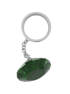 Glass Facet Ring in Green, product view |Color:Green