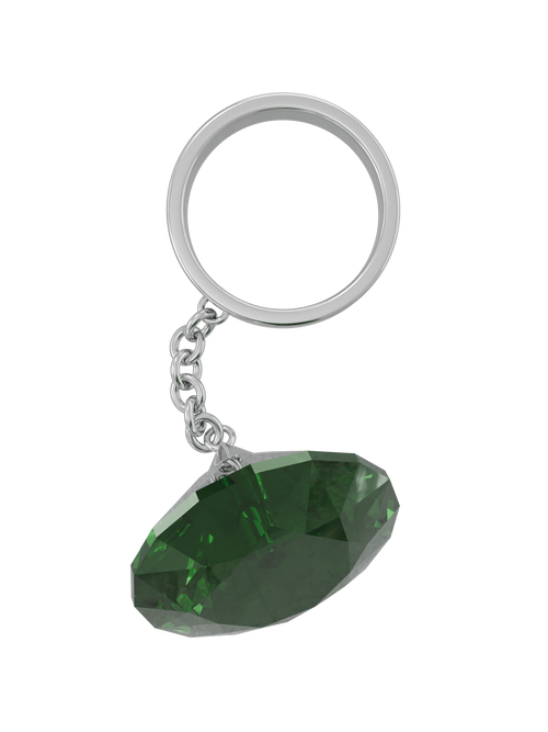 Glass Facet Ring in Green, product view |Color:Green