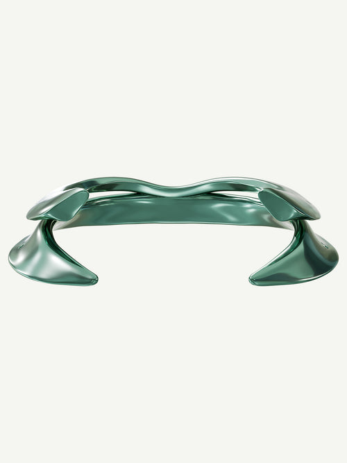 Haelyn Necklace in Emerald Green, product view |Color:Emerald Green