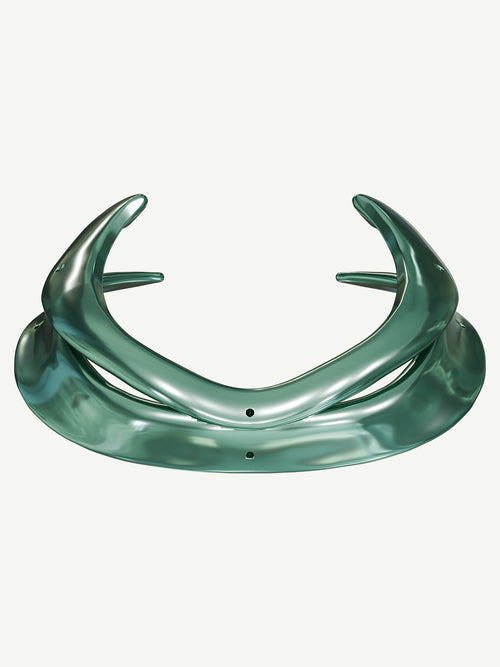 Haelyn Necklace in Emerald Green, alternate product view |Color:Emerald Green