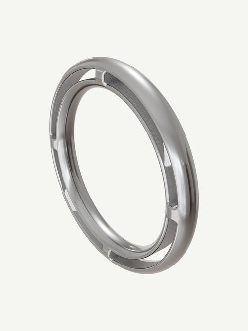 Hole Bracelet in Silver, alternate product view |Color:Silver