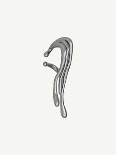 Languor Ear Cuff in Silver, product view |Color:Silver